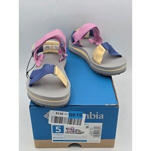 Columbia Women's Capsule Alava Sport Sandals Sz 5 M Rainbow Shoe - NIB